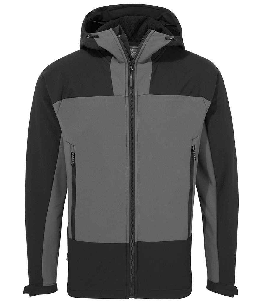 Craghoppers Expert Active Hooded Soft Shell Jacket in by Craghoppers — Custom branded clothing by Print Press, featuring premium embroidery produced in our specialist print lab in the UK.