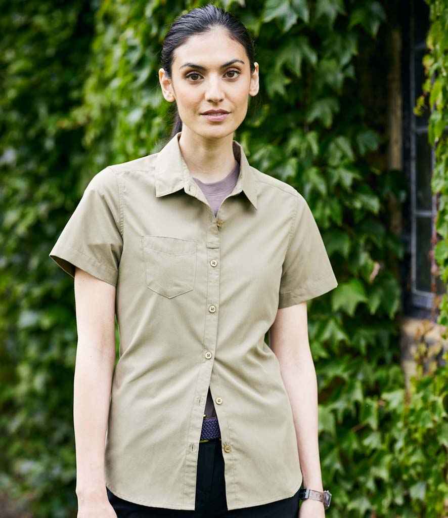 Craghoppers Expert Ladies Kiwi Short Sleeve Shirt in by Craghoppers — Custom branded clothing by Print Press, featuring premium embroidery produced in our specialist print lab in the UK.