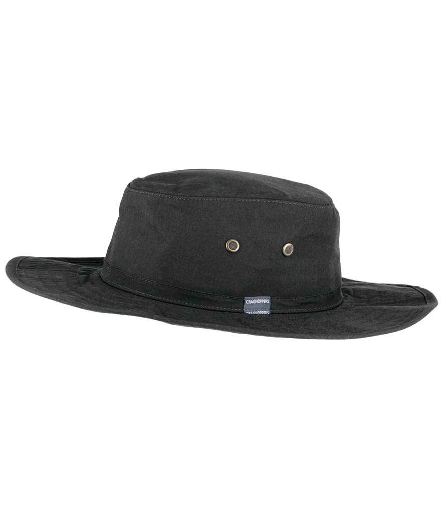 Craghoppers Expert Kiwi Ranger Hat in Carbon Grey by Craghoppers — Custom branded clothing by Print Press, featuring premium embroidery produced in our specialist print lab in the UK.