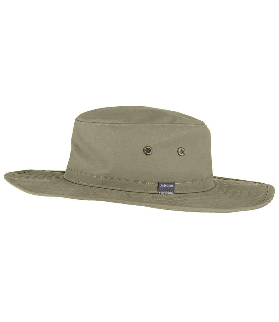 Craghoppers Expert Kiwi Ranger Hat in Pebble by Craghoppers — Custom branded clothing by Print Press, featuring premium embroidery produced in our specialist print lab in the UK.