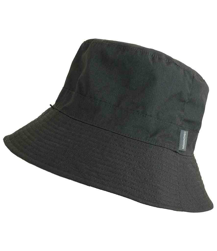 Craghoppers Expert Kiwi Reversible Sun Hat in Carbon Grey Pebble by Craghoppers — Custom branded clothing by Print Press, featuring premium embroidery produced in our specialist print lab in the UK.