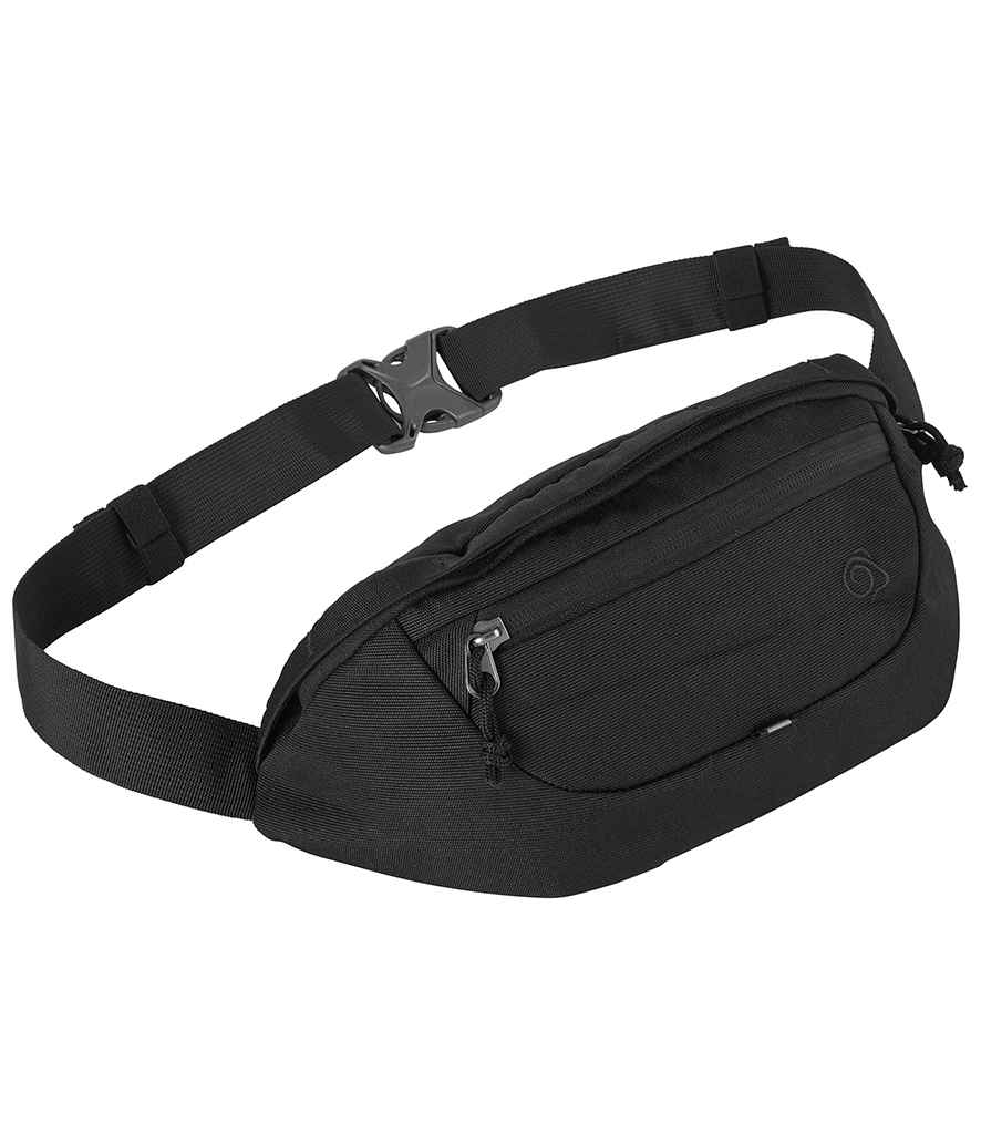 Craghoppers Expert Kiwi Waist Pack in ONE Black by Craghoppers — Custom branded clothing by Print Press, featuring premium embroidery produced in our specialist print lab in the UK.
