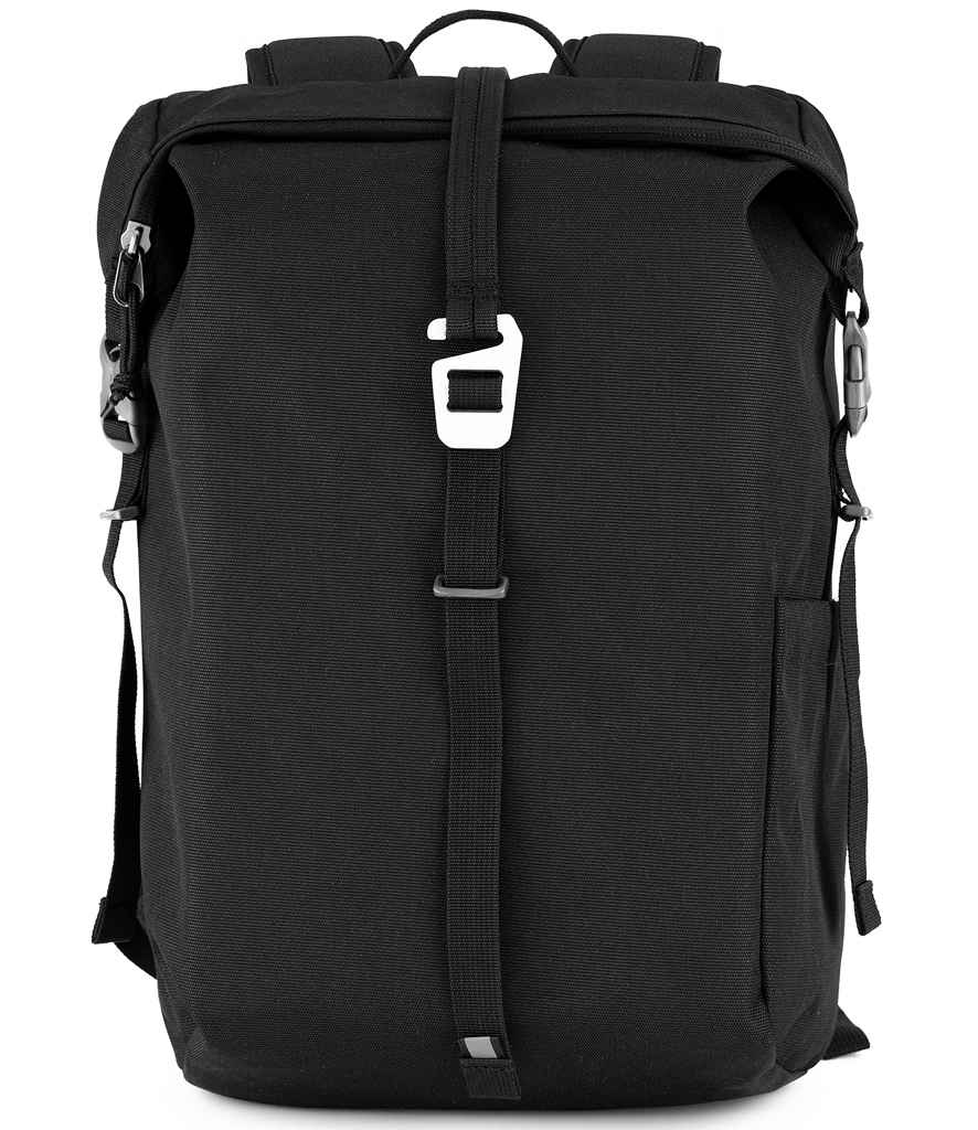 Craghoppers Expert Kiwi Classic Roll-Top Backpack in ONE Black by Craghoppers — Custom branded clothing by Print Press, featuring premium embroidery produced in our specialist print lab in the UK.