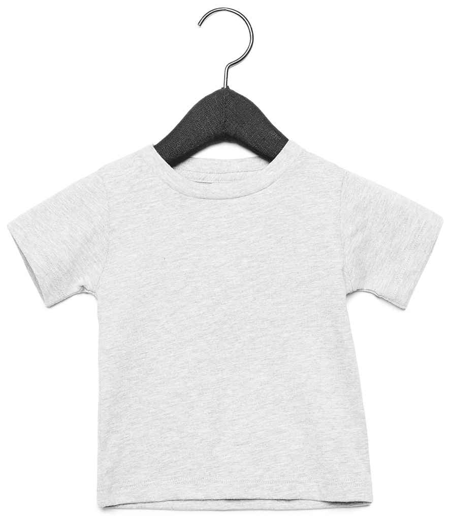 Canvas Baby Crew Neck T-Shirt in Athletic Heather by Bella+Canvas — Custom branded clothing by Print Press, featuring premium embroidery produced in our specialist print lab in the UK.