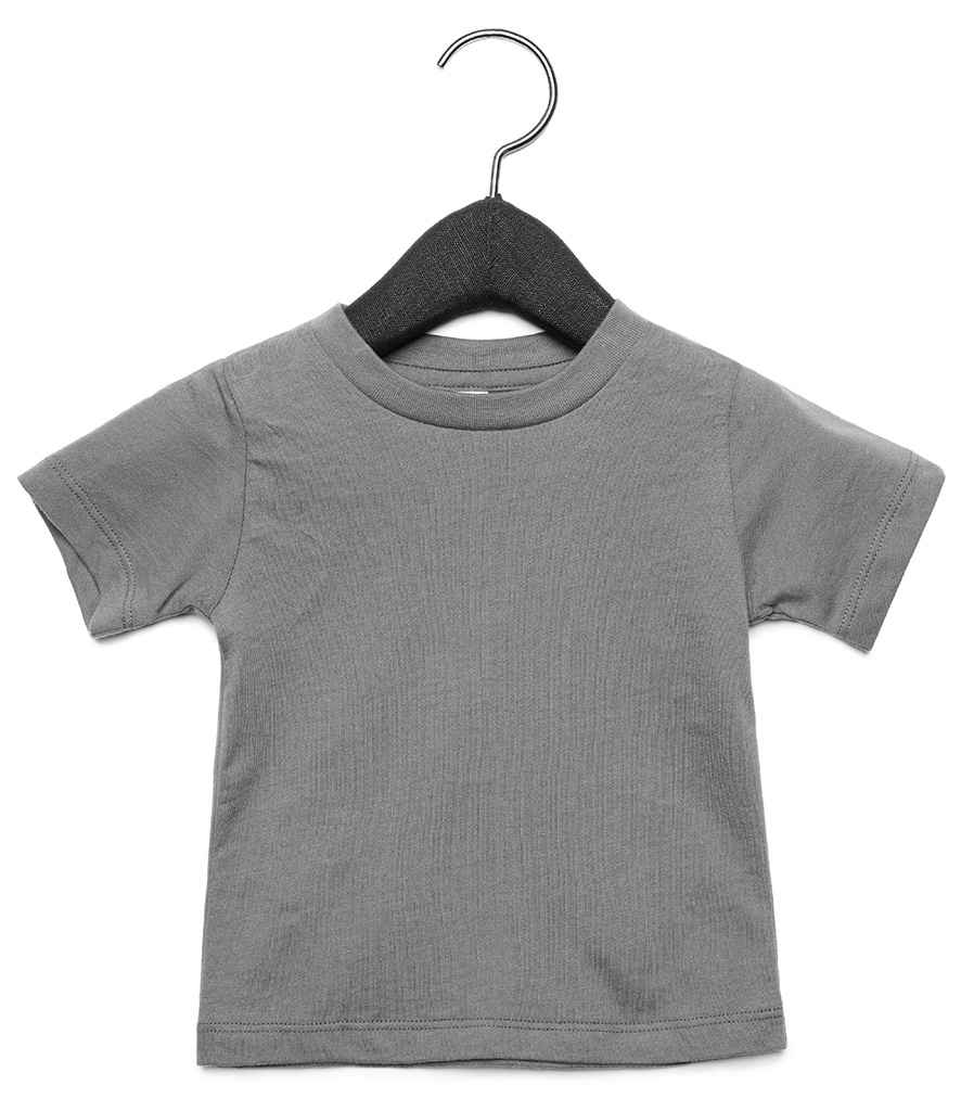 Canvas Baby Crew Neck T-Shirt in by Bella+Canvas — Custom branded clothing by Print Press, featuring premium embroidery produced in our specialist print lab in the UK.