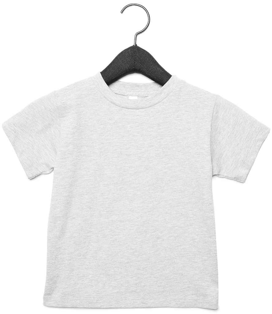 Canvas Toddler Crew Neck T-Shirt in Athletic Heather by Bella+Canvas — Custom branded clothing by Print Press, featuring premium embroidery produced in our specialist print lab in the UK.