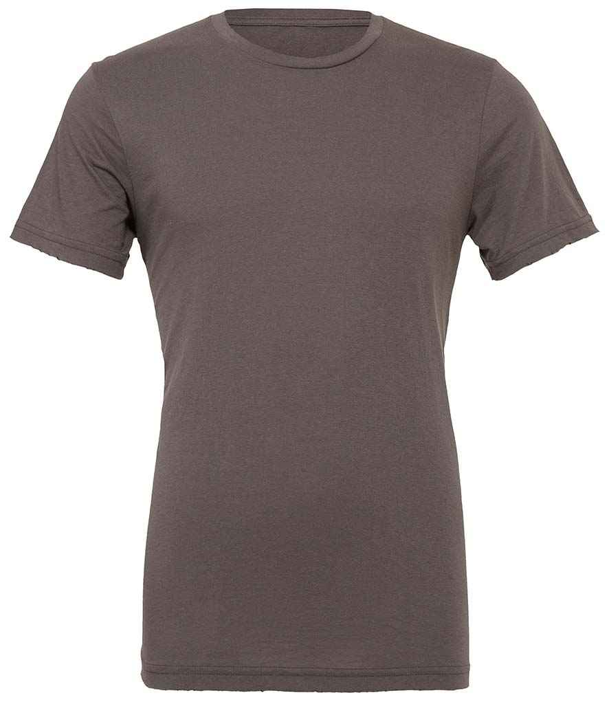 Canvas Unisex Crew Neck T-Shirt - (3rd Colours) in Asphalt by Bella+Canvas — Custom branded clothing by Print Press, featuring premium embroidery produced in our specialist print lab in the UK.