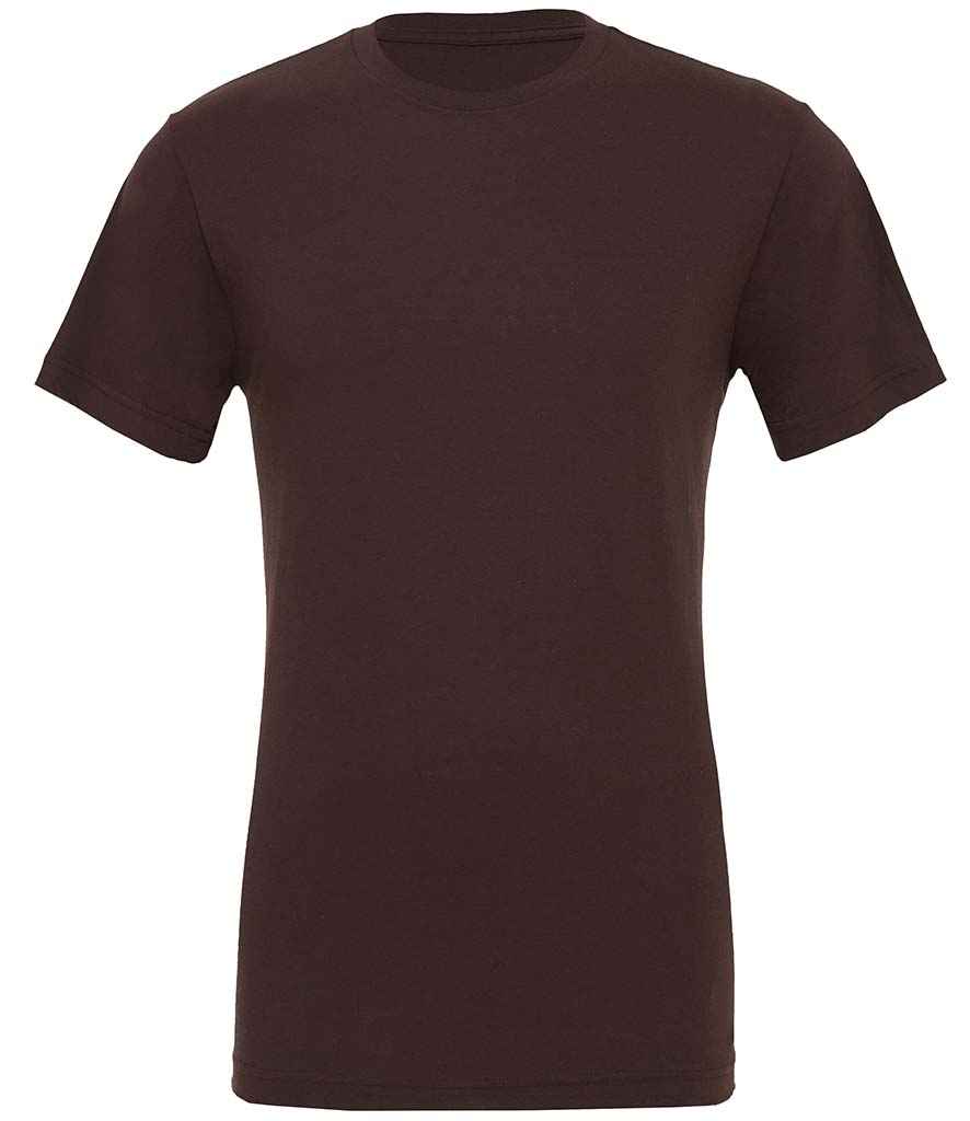 Canvas Unisex Crew Neck T-Shirt - (2nd Colours) in Brown by Bella+Canvas — Custom branded clothing by Print Press, featuring premium embroidery produced in our specialist print lab in the UK.