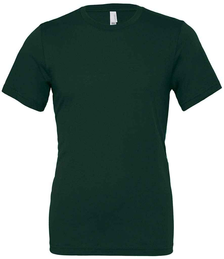 Canvas Unisex Crew Neck T-Shirt - (2nd Colours) in Forest Green by Bella+Canvas — Custom branded clothing by Print Press, featuring premium embroidery produced in our specialist print lab in the UK.