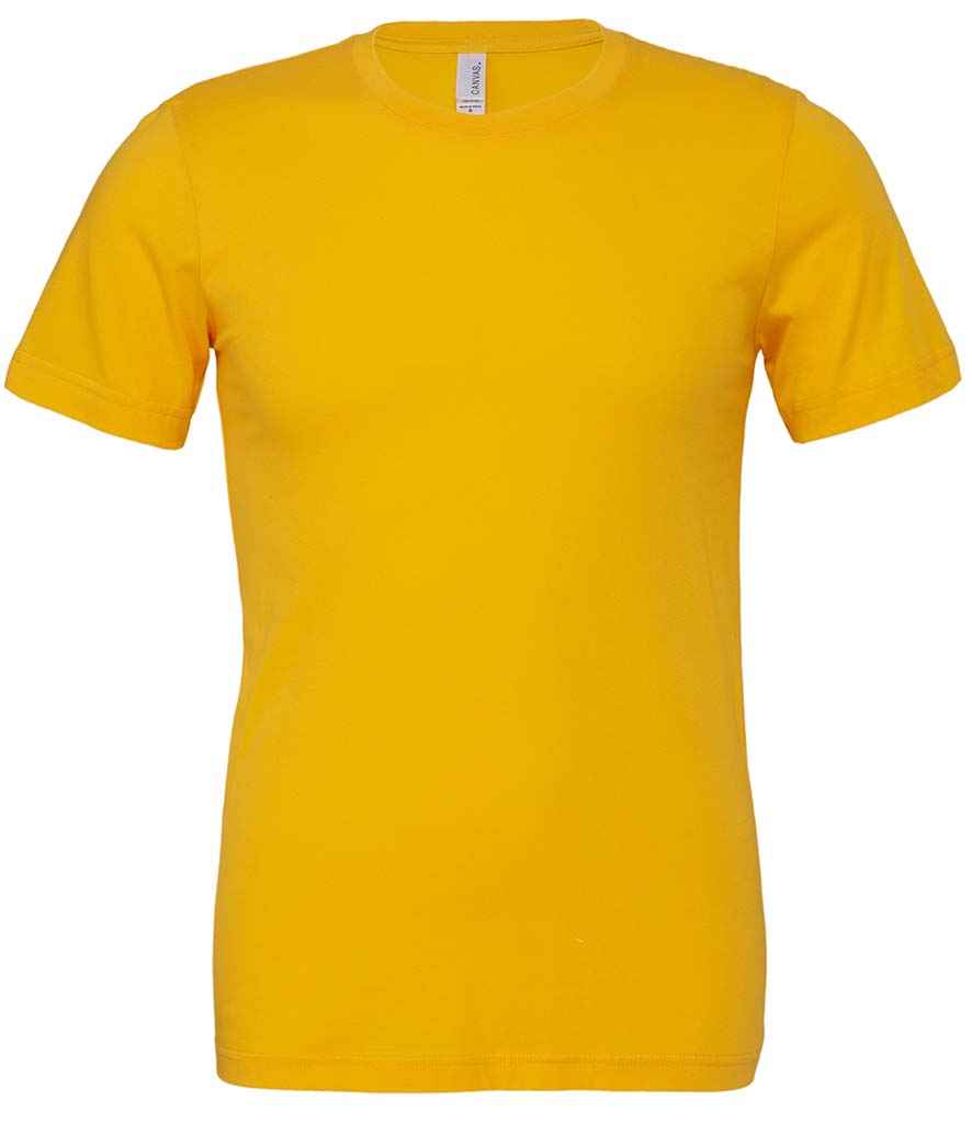 Canvas Unisex Crew Neck T-Shirt - (2nd Colours) in Gold by Bella+Canvas — Custom branded clothing by Print Press, featuring premium embroidery produced in our specialist print lab in the UK.