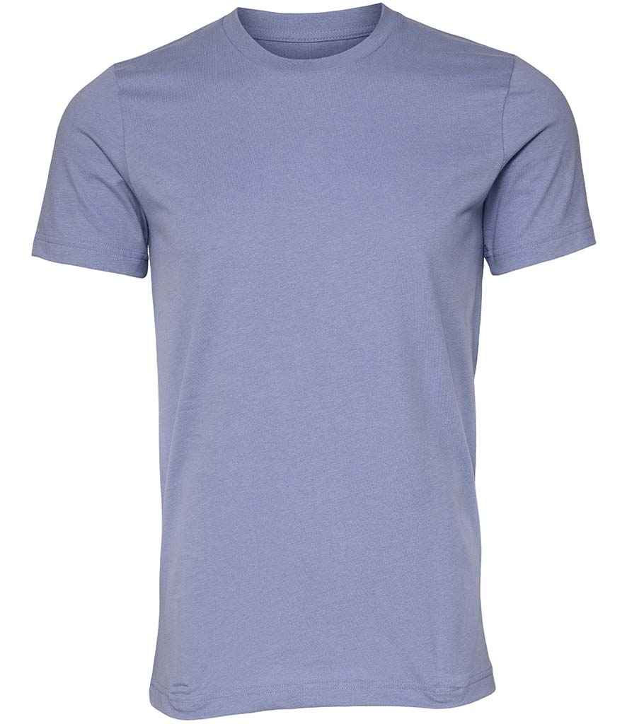 Canvas Unisex Crew Neck T-Shirt - (2nd Colours) in Lavender Blue by Bella+Canvas — Custom branded clothing by Print Press, featuring premium embroidery produced in our specialist print lab in the UK.