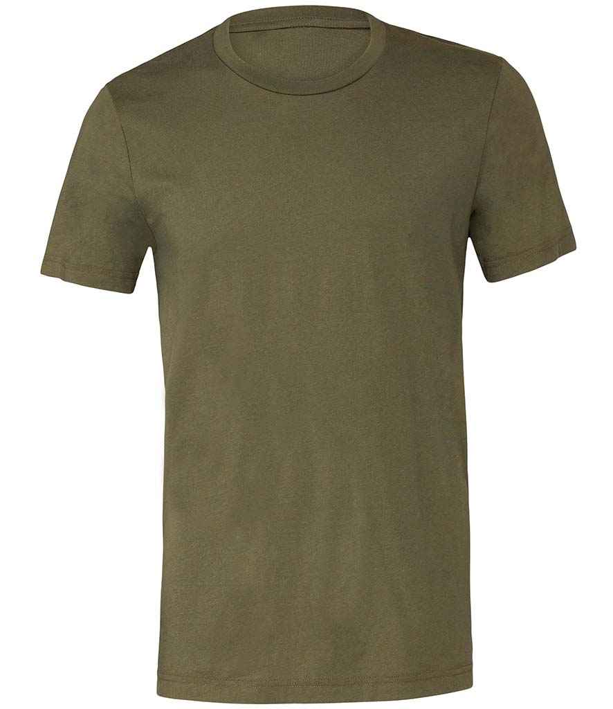 Canvas Unisex Crew Neck T-Shirt - (2nd Colours) in Military Green by Bella+Canvas — Custom branded clothing by Print Press, featuring premium embroidery produced in our specialist print lab in the UK.