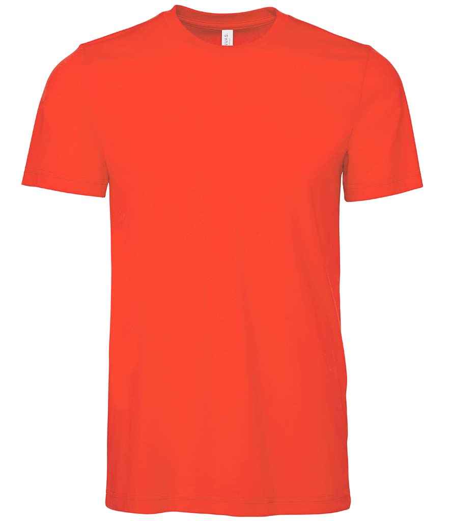 Canvas Unisex Crew Neck T-Shirt - (2nd Colours) in Poppy by Bella+Canvas — Custom branded clothing by Print Press, featuring premium embroidery produced in our specialist print lab in the UK.