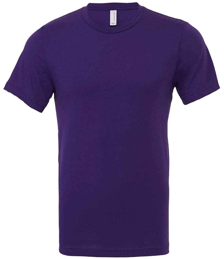 Canvas Unisex Crew Neck T-Shirt in Team Purple by Bella+Canvas — Custom branded clothing by Print Press, featuring premium embroidery produced in our specialist print lab in the UK.