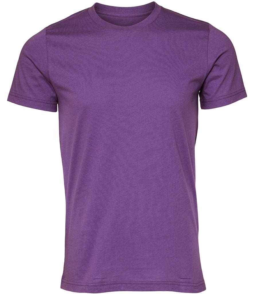 Canvas Unisex Crew Neck T-Shirt in Royal Purple by Bella+Canvas — Custom branded clothing by Print Press, featuring premium embroidery produced in our specialist print lab in the UK.
