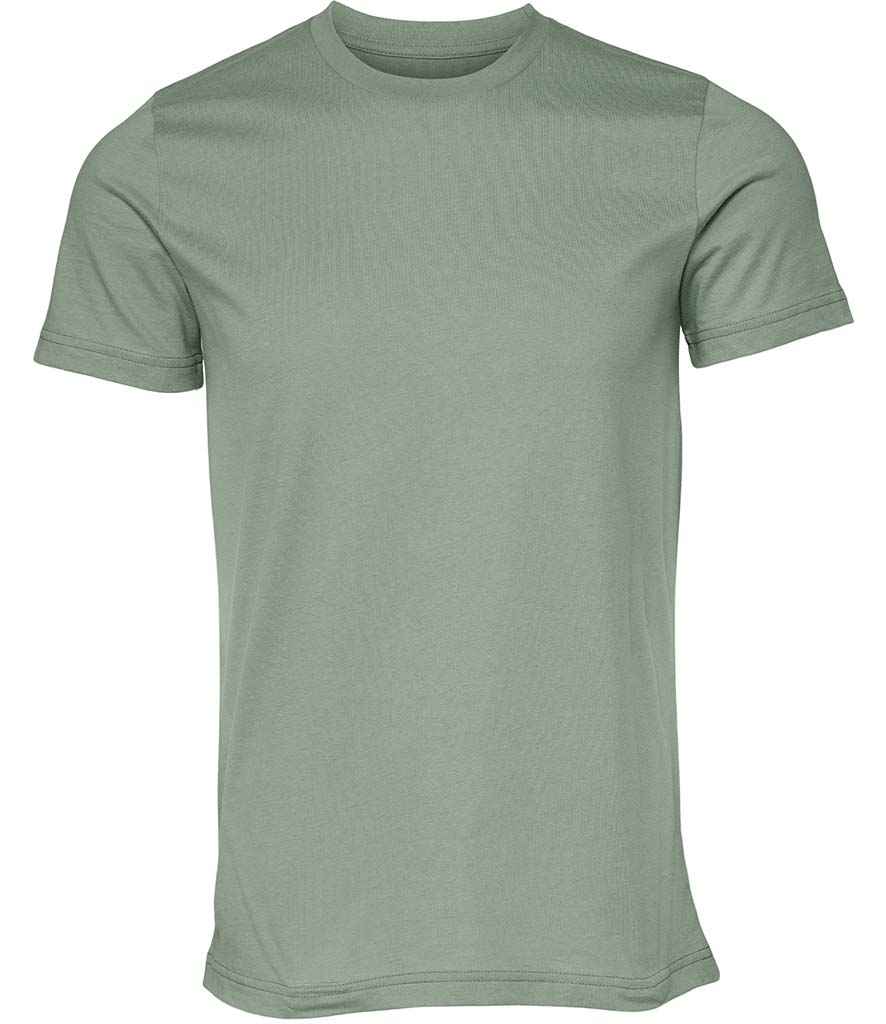 Canvas Unisex Crew Neck T-Shirt in Sage Green by Bella+Canvas — Custom branded clothing by Print Press, featuring premium embroidery produced in our specialist print lab in the UK.