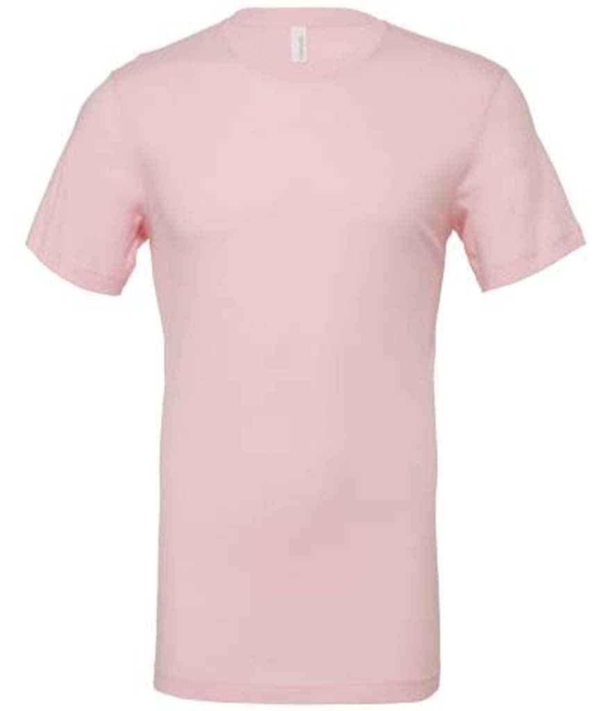 Canvas Unisex Crew Neck T-Shirt in Soft Pink by Bella+Canvas — Custom branded clothing by Print Press, featuring premium embroidery produced in our specialist print lab in the UK.