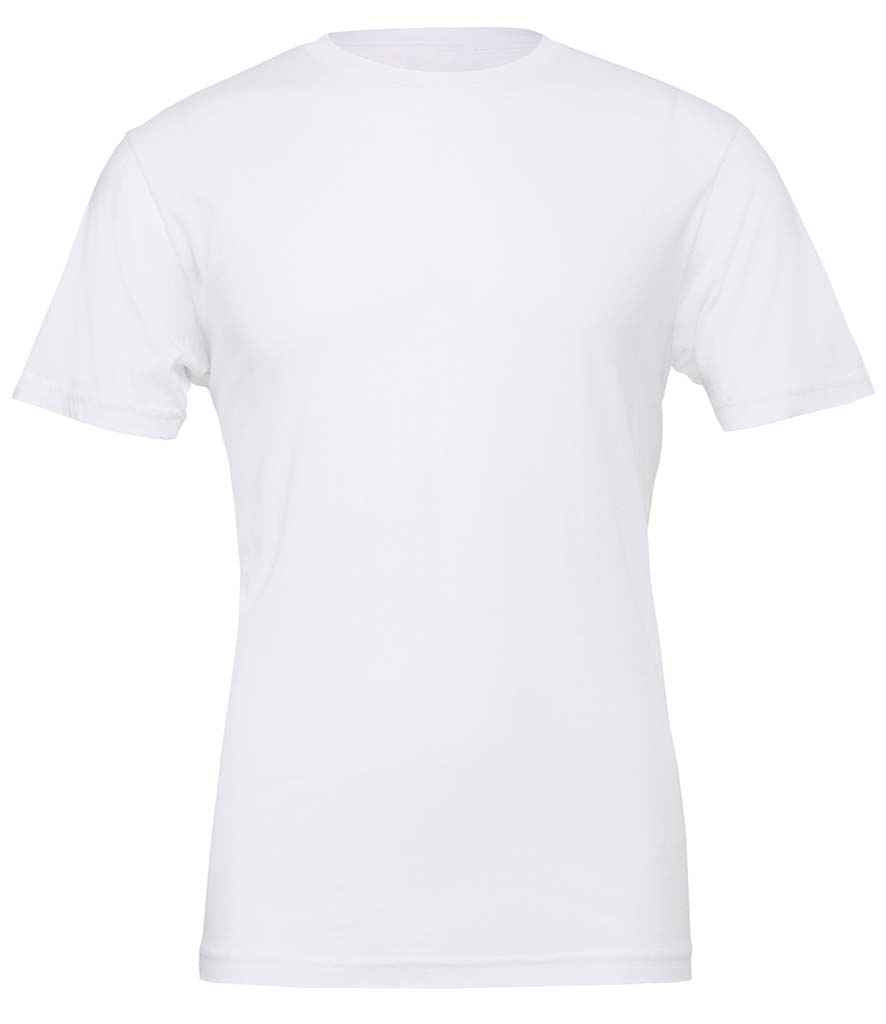 Canvas Unisex Crew Neck T-Shirt in White by Bella+Canvas — Custom branded clothing by Print Press, featuring premium embroidery produced in our specialist print lab in the UK.