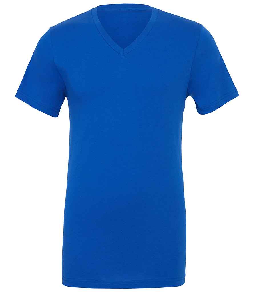 Canvas Unisex Jersey V Neck T-Shirt in True Royal by Bella+Canvas — Custom branded clothing by Print Press, featuring premium embroidery produced in our specialist print lab in the UK.