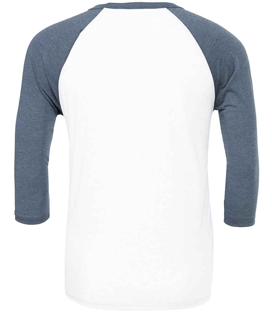 Canvas Unisex 3/4 Sleeve Baseball T-Shirt in by Bella+Canvas — Custom branded clothing by Print Press, featuring premium embroidery produced in our specialist print lab in the UK.