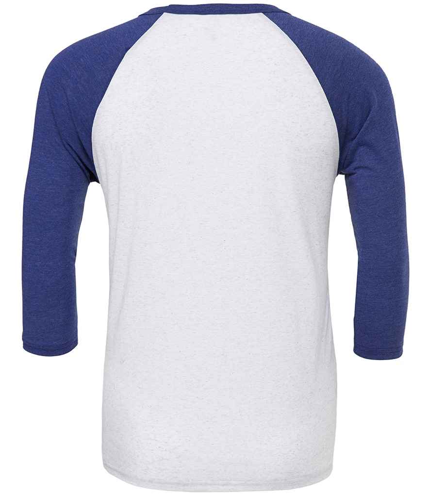 Canvas Unisex 3/4 Sleeve Baseball T-Shirt in by Bella+Canvas — Custom branded clothing by Print Press, featuring premium embroidery produced in our specialist print lab in the UK.