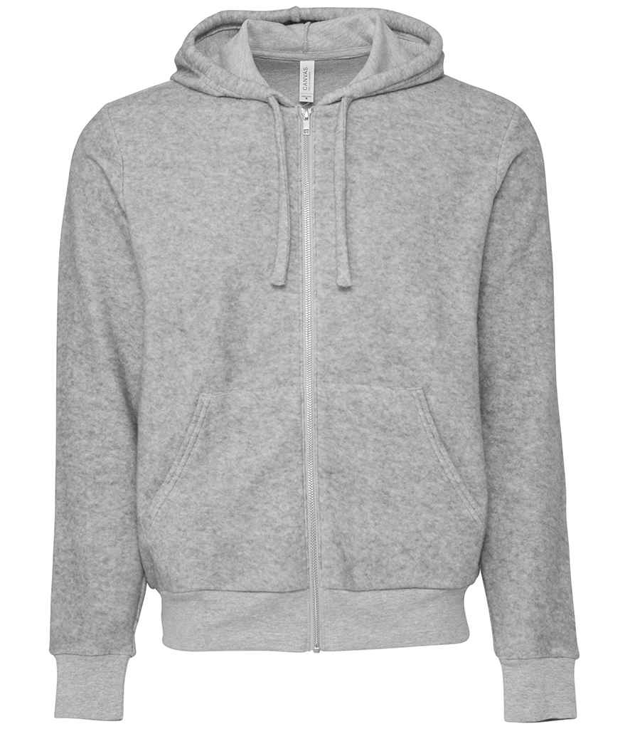 Canvas Unisex Sueded Full Zip Hoodie in by Bella+Canvas — Custom branded clothing by Print Press, featuring premium embroidery produced in our specialist print lab in the UK.