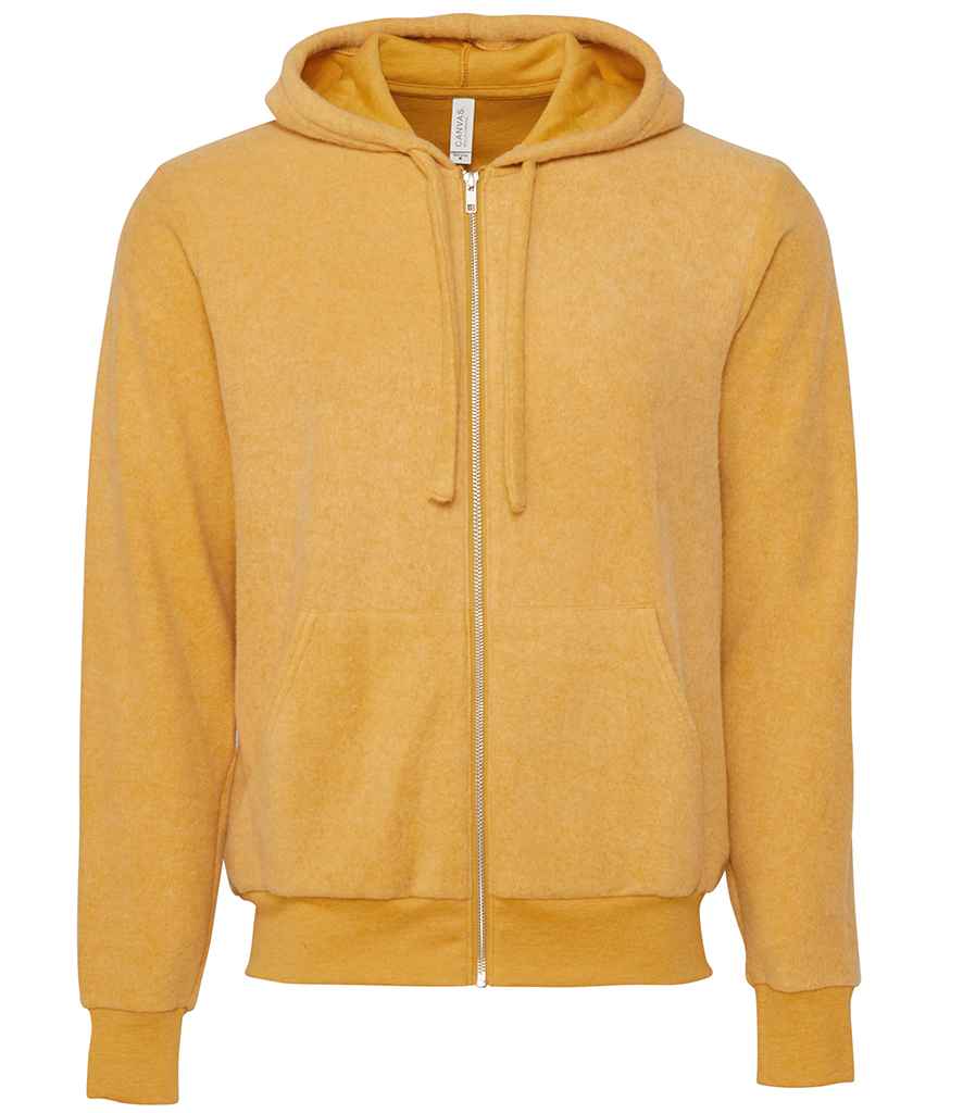Canvas Unisex Sueded Full Zip Hoodie in by Bella+Canvas — Custom branded clothing by Print Press, featuring premium embroidery produced in our specialist print lab in the UK.