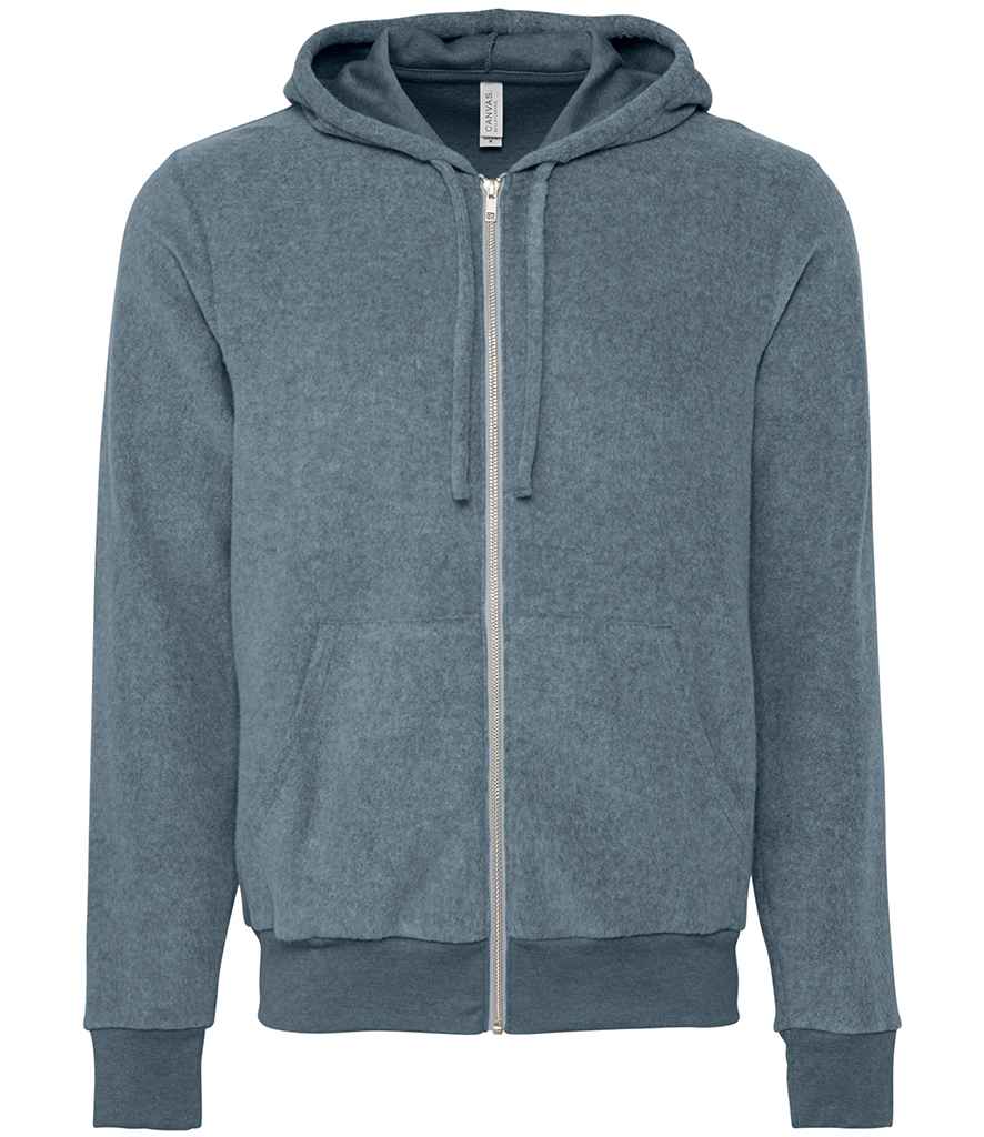 Canvas Unisex Sueded Full Zip Hoodie in by Bella+Canvas — Custom branded clothing by Print Press, featuring premium embroidery produced in our specialist print lab in the UK.