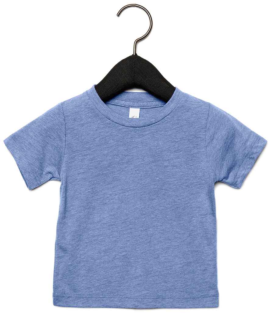 Canvas Baby Tri-Blend T-Shirt in Blue Tri-Blend by Bella+Canvas — Custom branded clothing by Print Press, featuring premium embroidery produced in our specialist print lab in the UK.