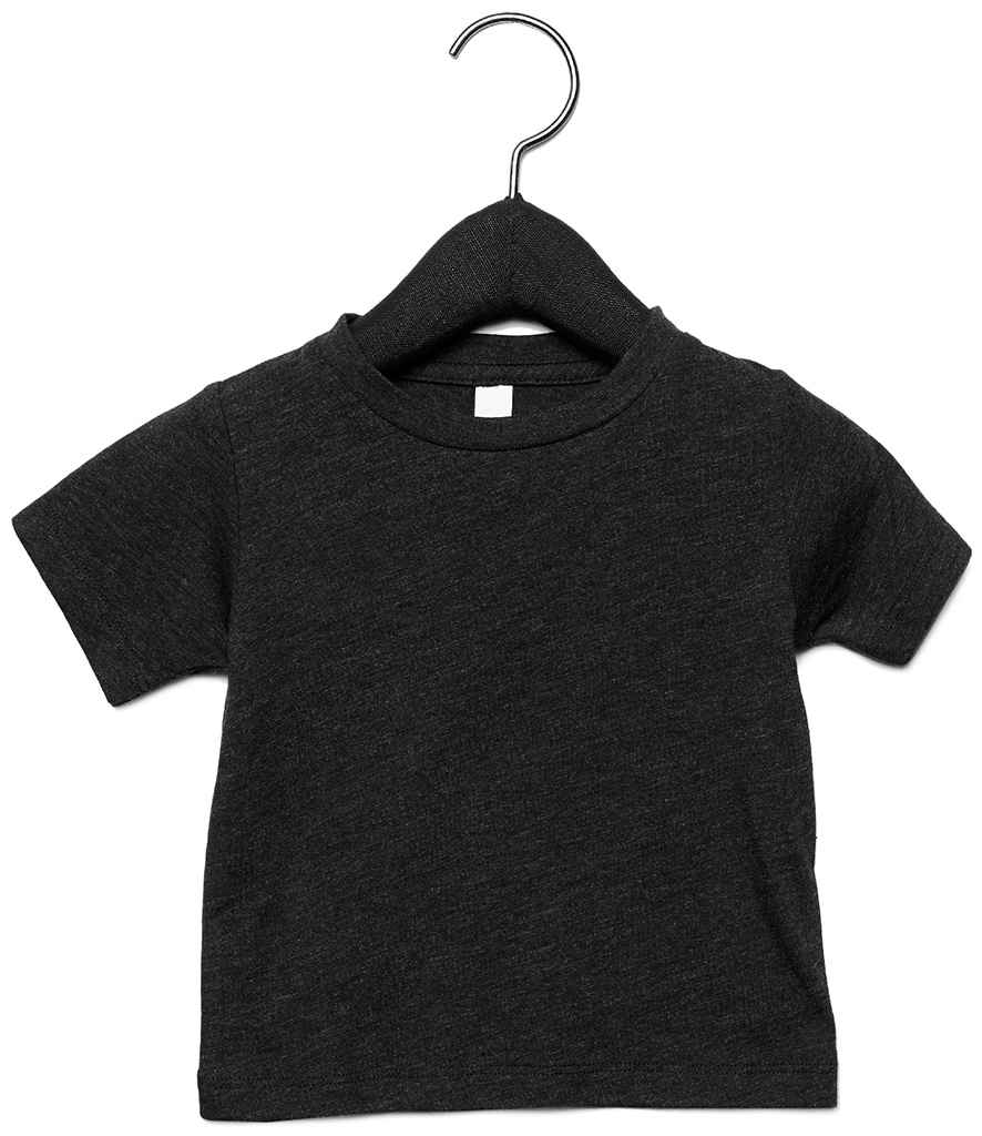 Canvas Baby Tri-Blend T-Shirt in Charcoal Black Tri-Blend by Bella+Canvas — Custom branded clothing by Print Press, featuring premium embroidery produced in our specialist print lab in the UK.