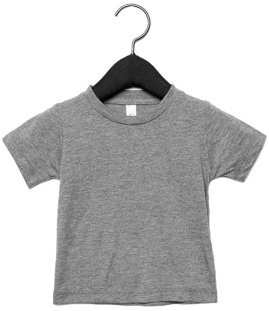 Canvas Baby Tri-Blend T-Shirt in Grey Tri-Blend by Bella+Canvas — Custom branded clothing by Print Press, featuring premium embroidery produced in our specialist print lab in the UK.