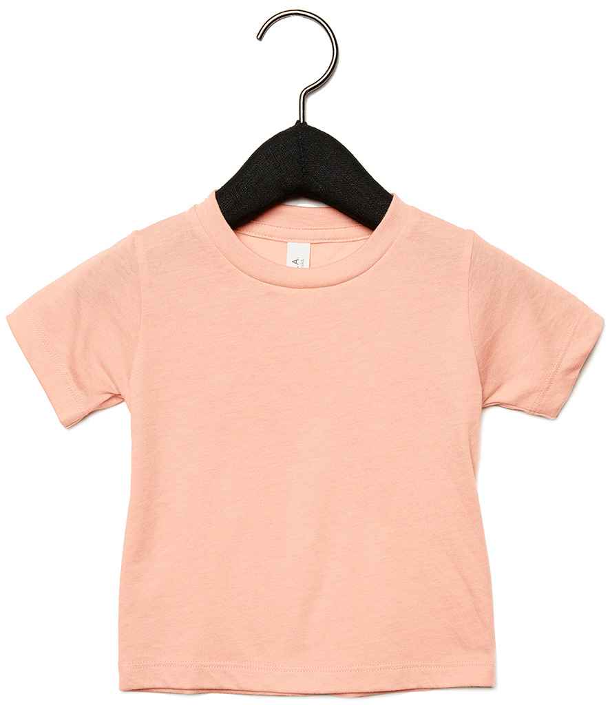 Canvas Baby Tri-Blend T-Shirt in Peach Tri-Blend by Bella+Canvas — Custom branded clothing by Print Press, featuring premium embroidery produced in our specialist print lab in the UK.