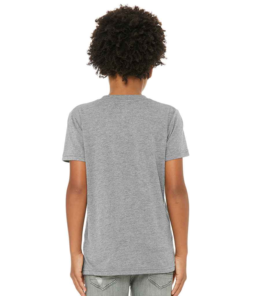 Canvas Youths Tri-Blend T-Shirt in by Bella+Canvas — Custom branded clothing by Print Press, featuring premium embroidery produced in our specialist print lab in the UK.