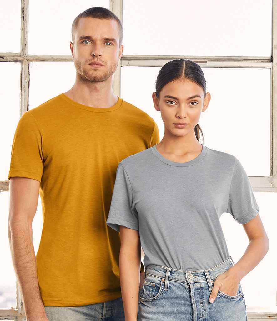 Canvas Unisex Tri-Blend T-Shirt - (3rd Colours) in Athletic Grey Tri-Blend by Bella+Canvas — Custom branded clothing by Print Press, featuring premium embroidery produced in our specialist print lab in the UK.