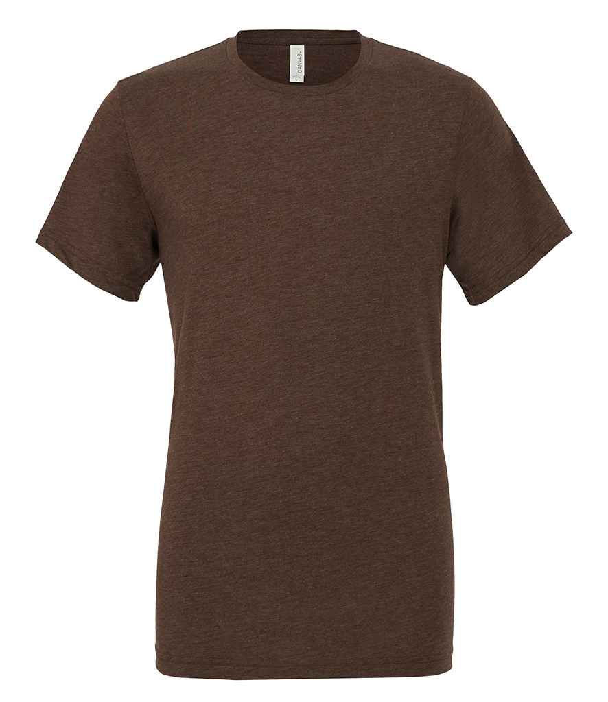 Canvas Unisex Tri-Blend T-Shirt - (3rd Colours) in Brown Tri-Blend by Bella+Canvas — Custom branded clothing by Print Press, featuring premium embroidery produced in our specialist print lab in the UK.