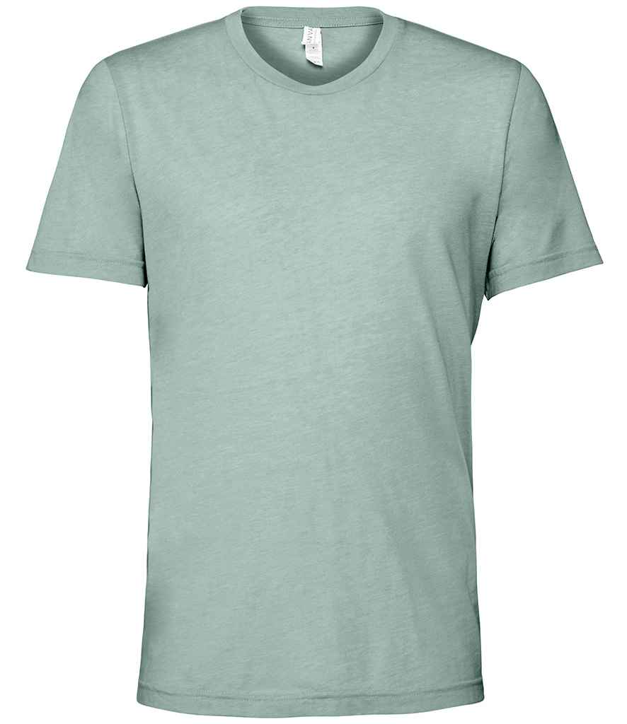 Canvas Unisex Tri-Blend T-Shirt in Dusty Blue Tri-Blend by Bella+Canvas — Custom branded clothing by Print Press, featuring premium embroidery produced in our specialist print lab in the UK.