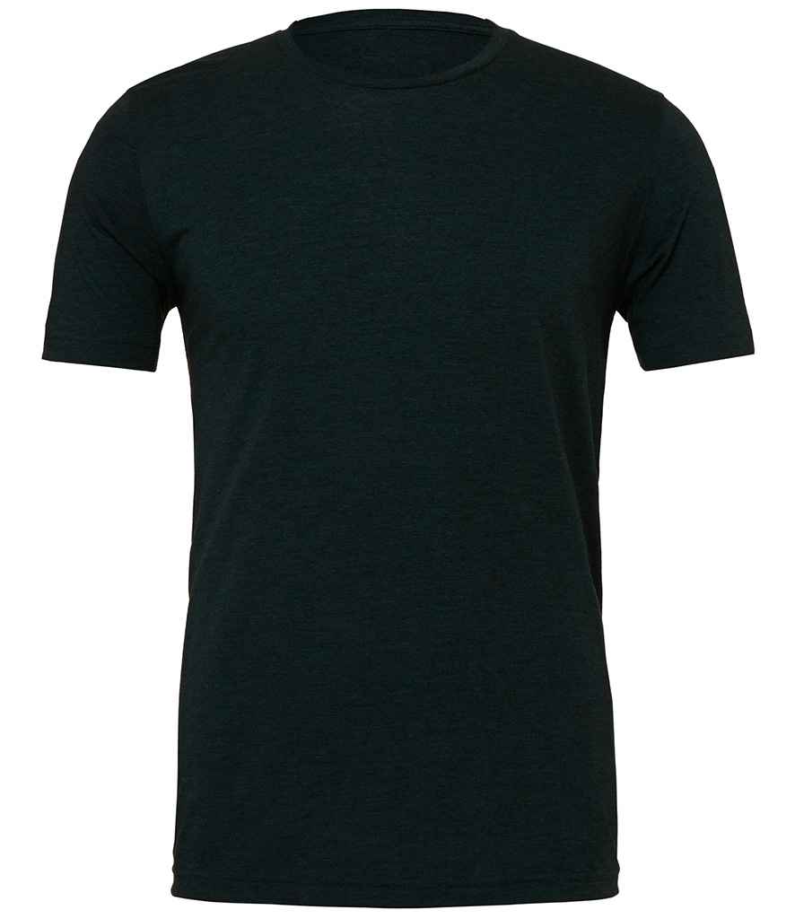 Canvas Unisex Tri-Blend T-Shirt - (3rd Colours) in Emerald Tri-Blend by Bella+Canvas — Custom branded clothing by Print Press, featuring premium embroidery produced in our specialist print lab in the UK.