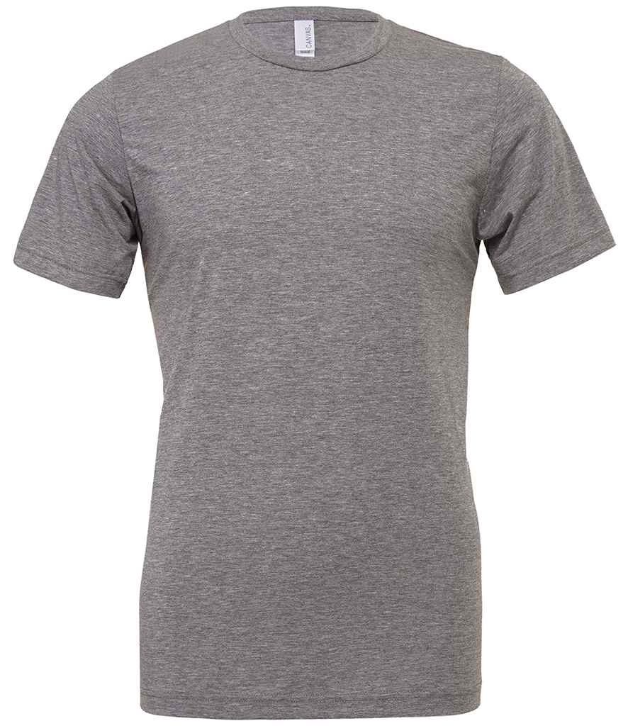 Canvas Unisex Tri-Blend T-Shirt - (3rd Colours) in Grey Tri-Blend by Bella+Canvas — Custom branded clothing by Print Press, featuring premium embroidery produced in our specialist print lab in the UK.
