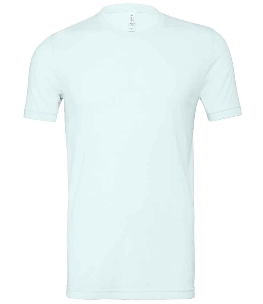Canvas Unisex Tri-Blend T-Shirt in Ice Blue Tri-Blend by Bella+Canvas — Custom branded clothing by Print Press, featuring premium embroidery produced in our specialist print lab in the UK.