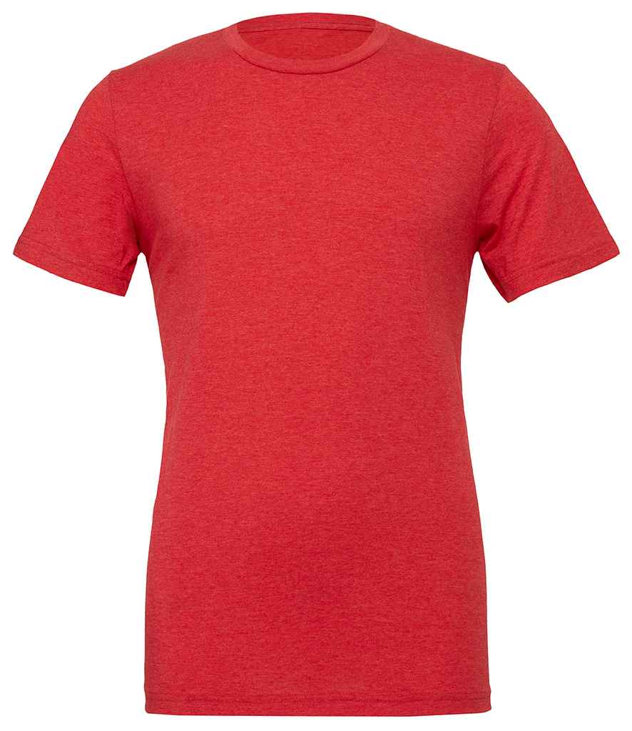 Canvas Unisex Tri-Blend T-Shirt - (3rd Colours) in Light Red Tri-Blend by Bella+Canvas — Custom branded clothing by Print Press, featuring premium embroidery produced in our specialist print lab in the UK.