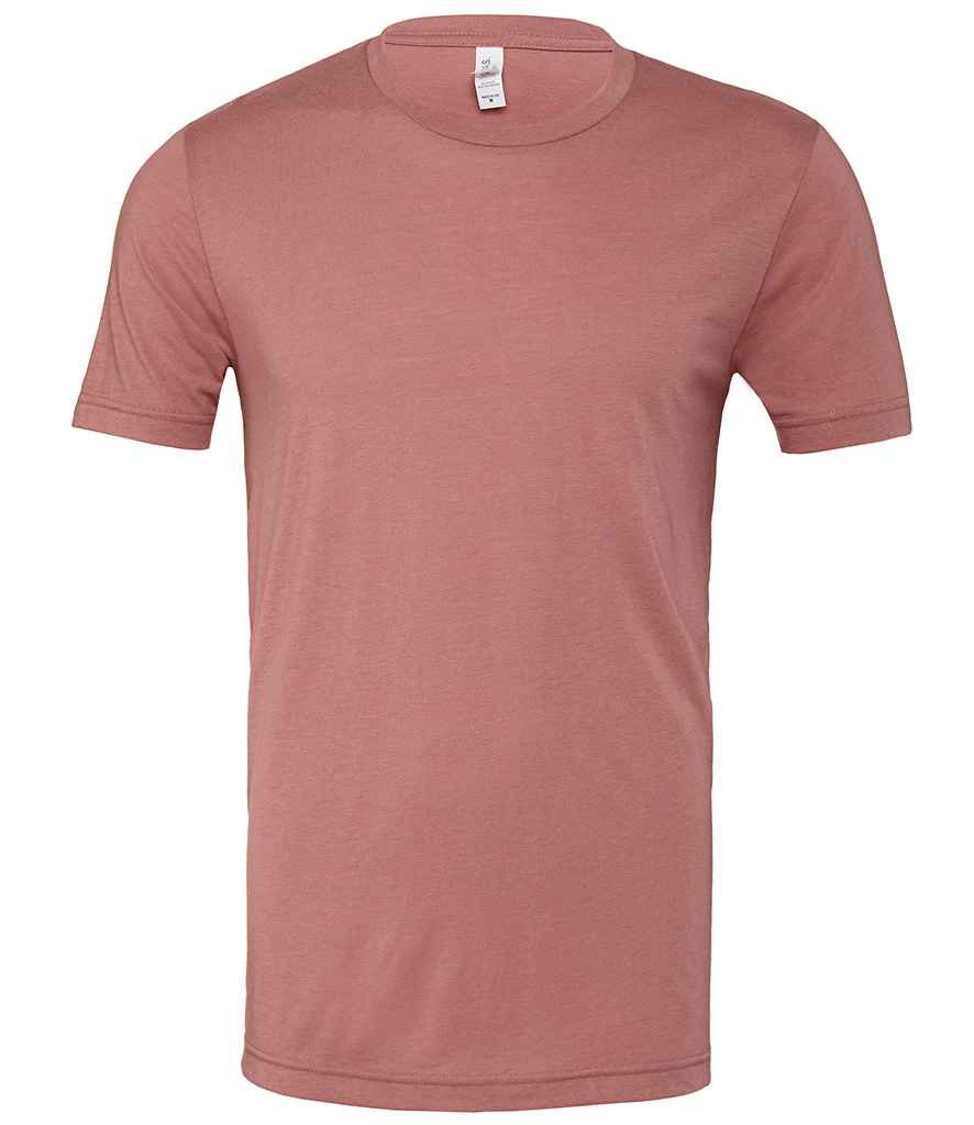 Canvas Unisex Tri-Blend T-Shirt - (2nd Colours) in Mauve Tri-Blend by Bella+Canvas — Custom branded clothing by Print Press, featuring premium embroidery produced in our specialist print lab in the UK.