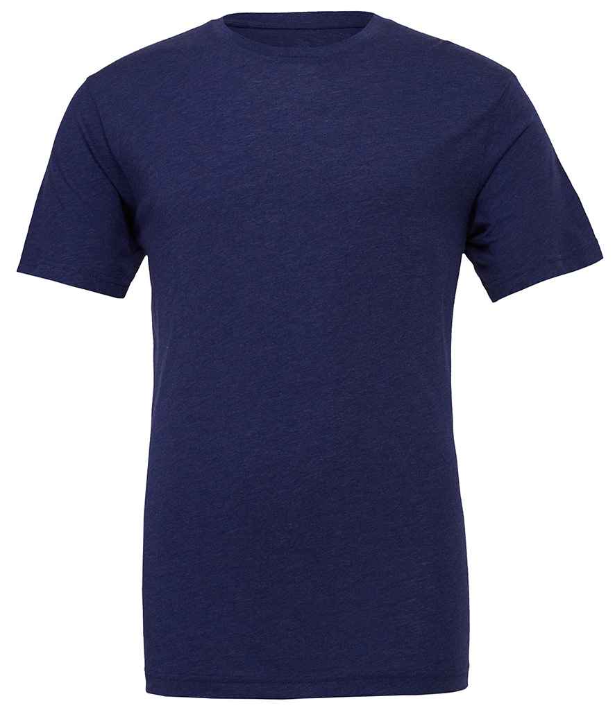 Canvas Unisex Tri-Blend T-Shirt - (2nd Colours) in Navy Tri-Blend by Bella+Canvas — Custom branded clothing by Print Press, featuring premium embroidery produced in our specialist print lab in the UK.