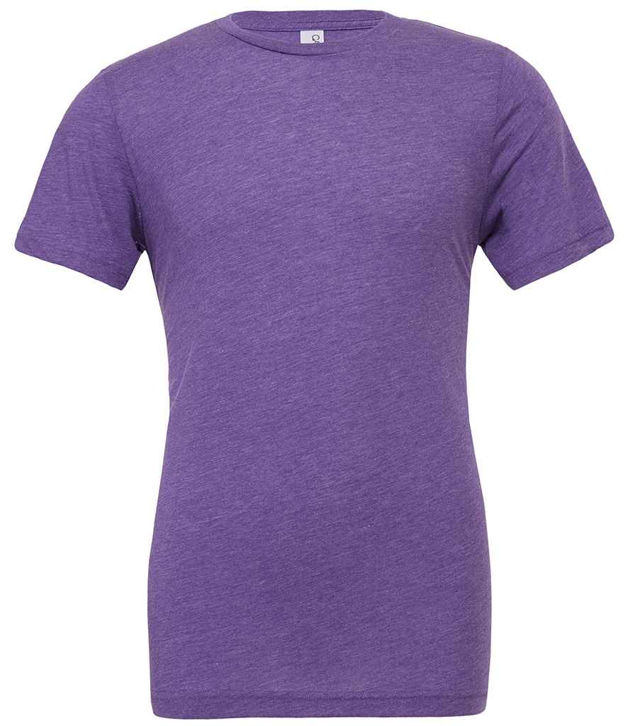 Canvas Unisex Tri-Blend T-Shirt - (2nd Colours) in Purple Tri-Blend by Bella+Canvas — Custom branded clothing by Print Press, featuring premium embroidery produced in our specialist print lab in the UK.