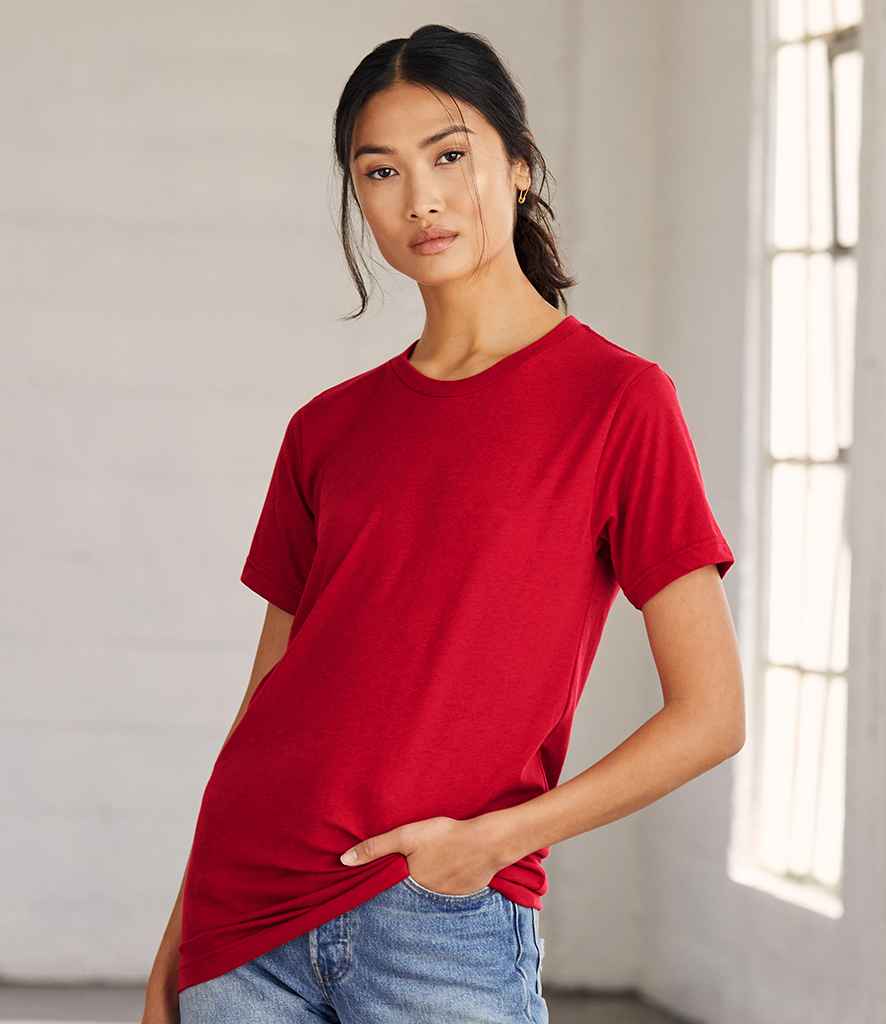 Canvas Unisex Tri-Blend T-Shirt - (2nd Colours) in Solid Red Tri-Blend by Bella+Canvas — Custom branded clothing by Print Press, featuring premium embroidery produced in our specialist print lab in the UK.