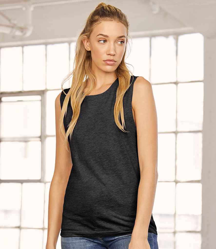 Canvas Unisex Jersey Muscle Tank Top in Dark Grey Heather by Bella+Canvas — Custom branded clothing by Print Press, featuring premium embroidery produced in our specialist print lab in the UK.