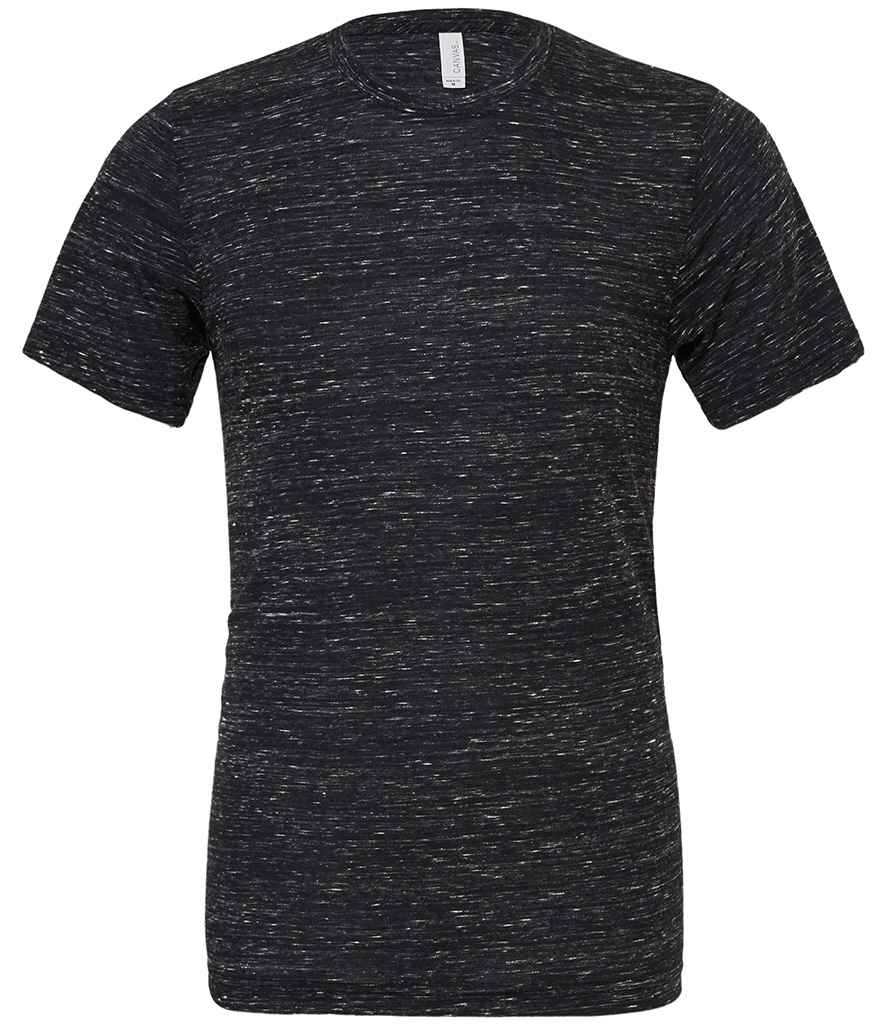 Canvas Unisex Poly/Cotton T-Shirt in Black Marble by Bella+Canvas — Custom branded clothing by Print Press, featuring premium embroidery produced in our specialist print lab in the UK.