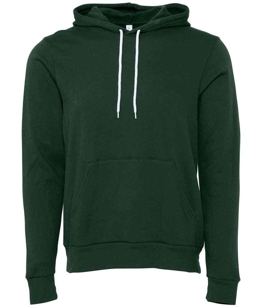 Canvas Unisex Pullover Hoodie in Forest Green by Bella+Canvas — Custom branded clothing by Print Press, featuring premium embroidery produced in our specialist print lab in the UK.