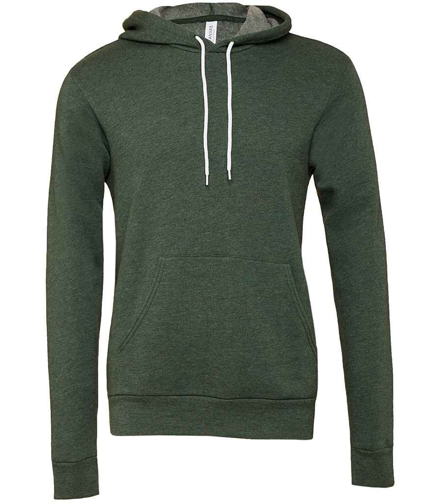 Canvas Unisex Pullover Hoodie in Heather Forest Green by Bella+Canvas — Custom branded clothing by Print Press, featuring premium embroidery produced in our specialist print lab in the UK.