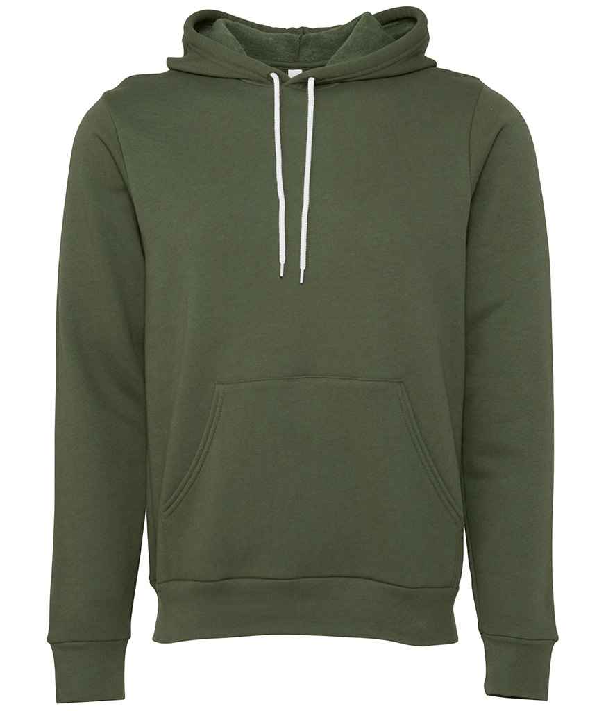 Canvas Unisex Pullover Hoodie in Military Green by Bella+Canvas — Custom branded clothing by Print Press, featuring premium embroidery produced in our specialist print lab in the UK.