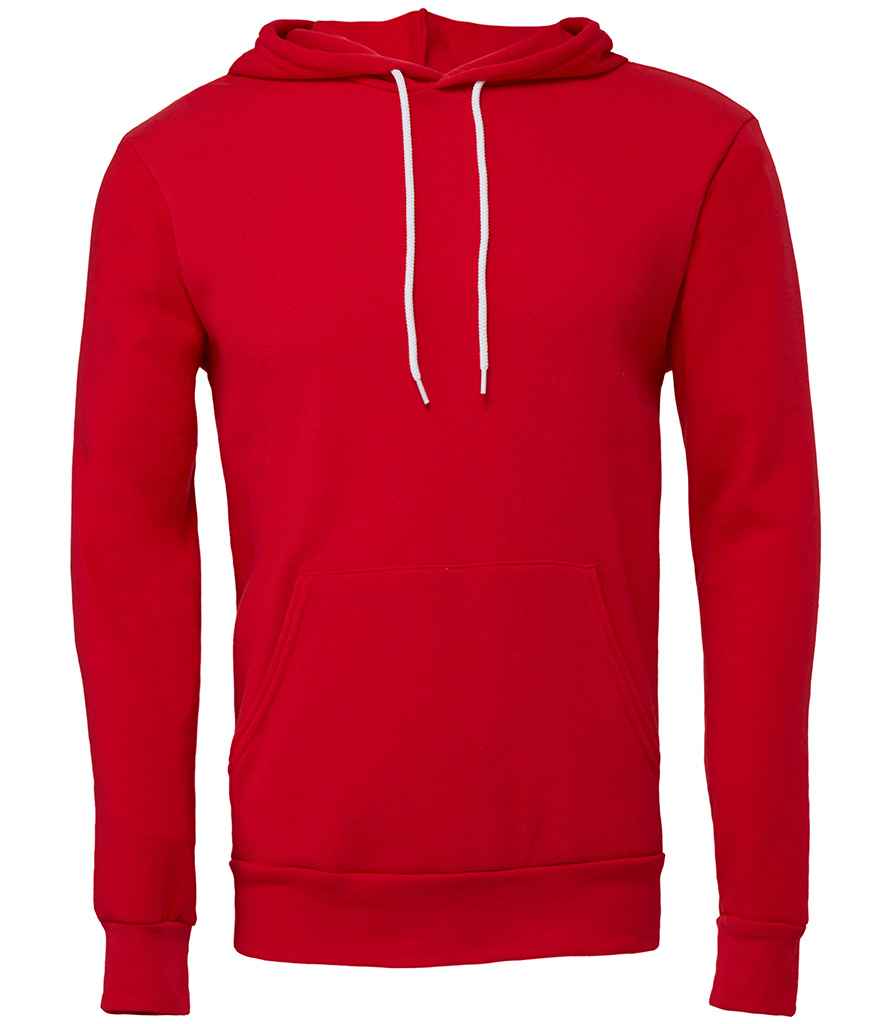 Canvas Unisex Pullover Hoodie in Red by Bella+Canvas — Custom branded clothing by Print Press, featuring premium embroidery produced in our specialist print lab in the UK.